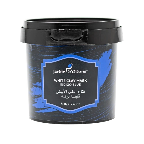 قناع الطين الابيض النيلة الزرقاء من جاردن اوليان  500 غرام