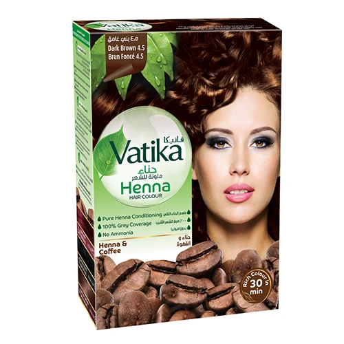فاتيكا حناء الشعر باللون البني الغامق طبيعي - 1 عبوة