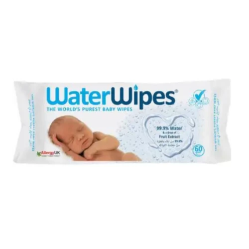واتر وايبس مناديل مائية عبوة فردية -  60 منديل