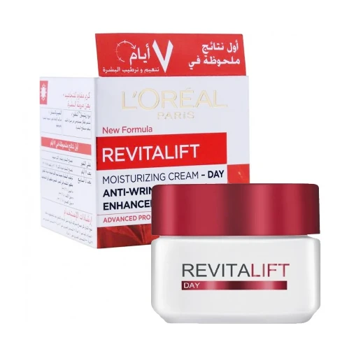 لوريال باريس ريفايتاليفت كريم النهار المرطب يقاوم التجاعيد و يعزز مرونة البشرة - 50 مل