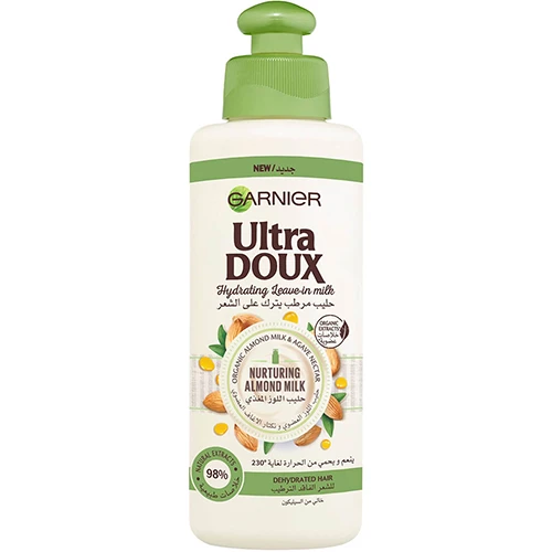 جارنييه الترا دو حليب مرطب يترك على الشعر بحليب اللوز - 200 مل