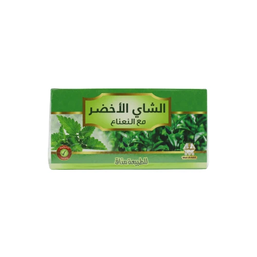 وادي النحل شاي اخضر + نعناع 30 كيس - 1 عبوة
