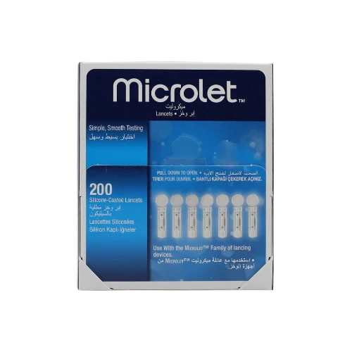 إبر وخز لقلم جهاز السكر أسينسيا ميكروليت  - 200 قطعة