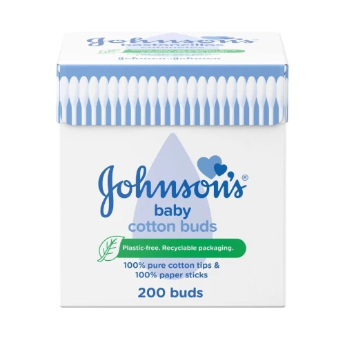 جونسون قطن العيدان القطنية للأطفال - 200 قطعة