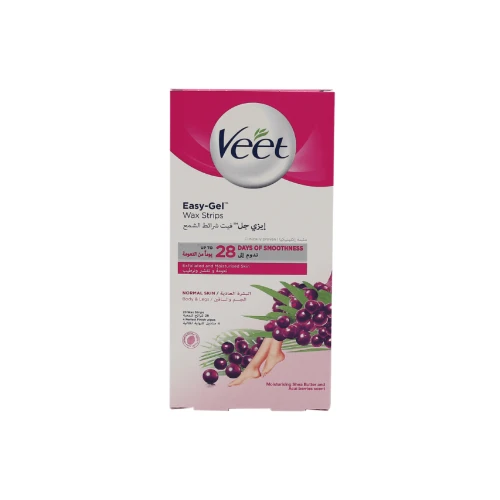 فيت شرائح شمعية الشمعية للساقين والجسم البشرة العادية - 20 قطعة