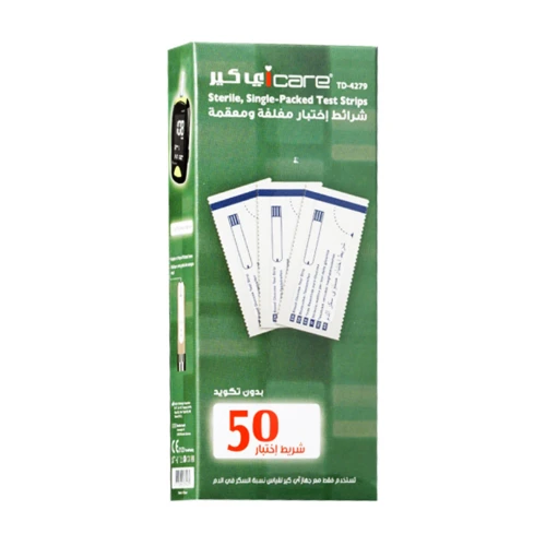 أي كير شرائح اختبار السكر في الدم 50 شريحة