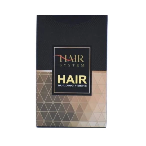 هير سيستم الياف الشعر الطبيعيه لتعبية فراغات الشعر بني غامق 22جم