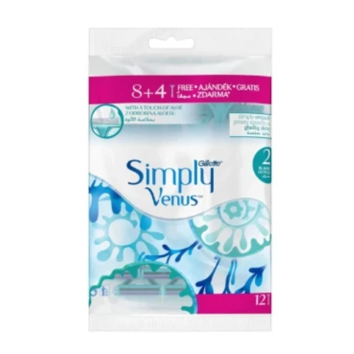 جيليت سيمبلي فينوس أمواس حلاقة للنساء 8+4 مجاناً