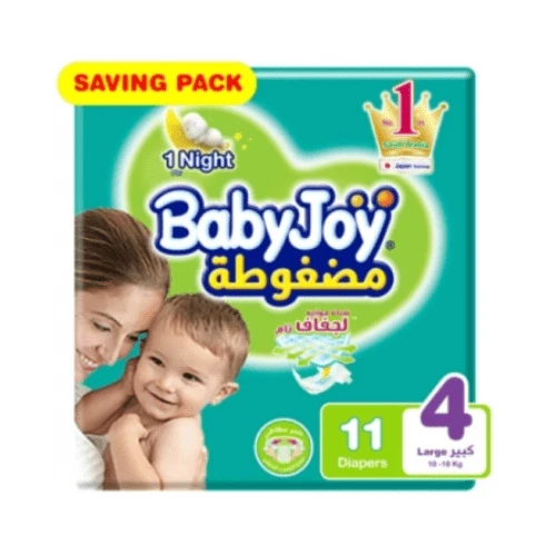 بيبي جوي حفاضات (4) كبير 11حفاضة
