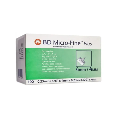 بي دي مايكرو فاين ابر قلم انسولين 4 مم 100 حبة