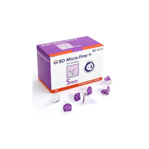 ابر قلم الانسولين بي دي ميكرو فاين بلس 5 مم - 100 قطعة