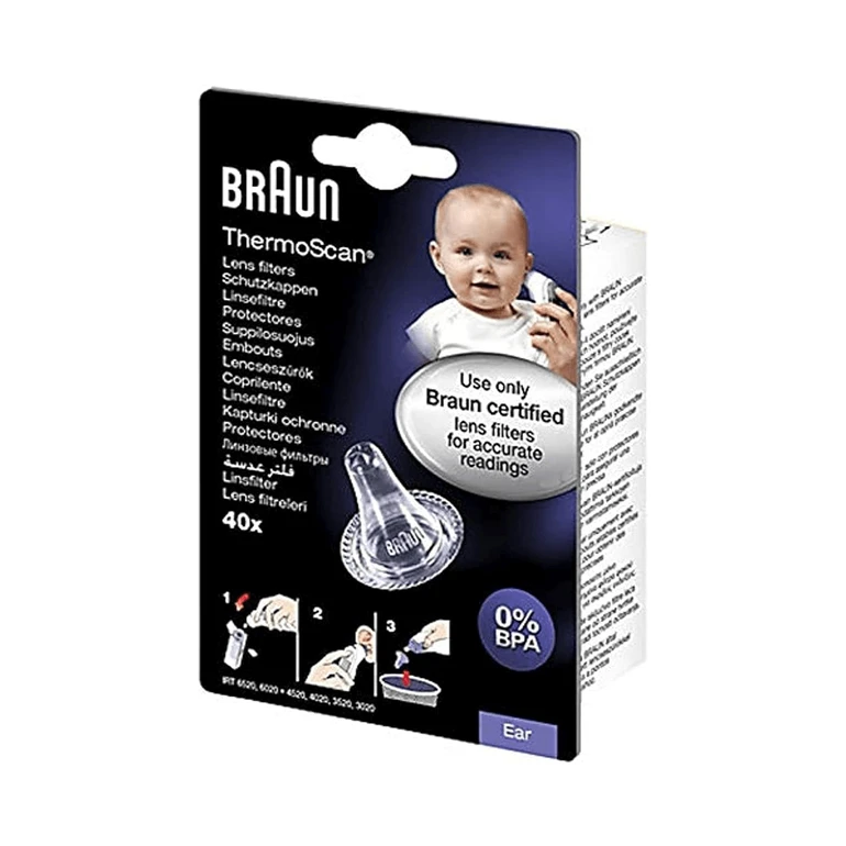 براون - أغطية واقية لميزان الحرارة للأذن