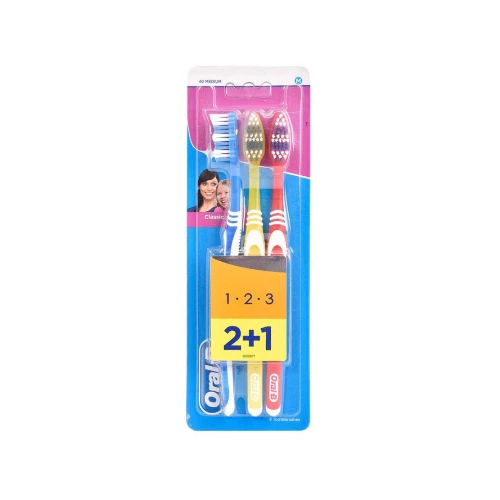 اورال بي فرشاة أسنان كلاسيك 2 + 1