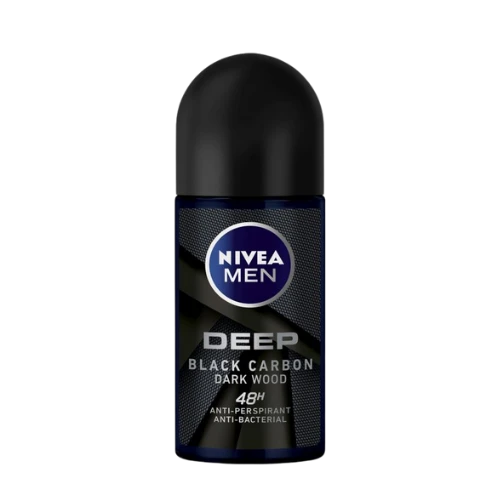مزيل عرق نيفيا عميق رول أون بلاك كاربون للرجال - 50 مل