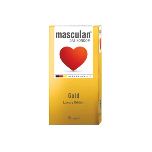 واقي ذكري جولد فاخر من ماسكولان - 10 قطع