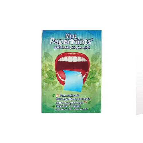بيبر منتس شرائح معطرة للفم نكهة النعناع 24 شريحة