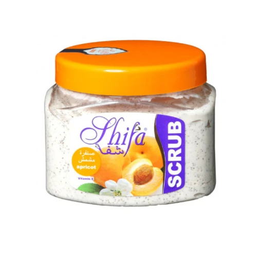 شفا كريم صنفرة ومنظف للوجة بخلاصة المشمش  500مل