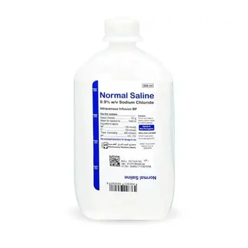 محلول ملحى 0.9% وريدى 500 مل