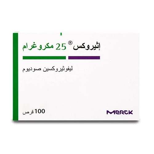 اثيروكس 25 مكجم 100 قرص