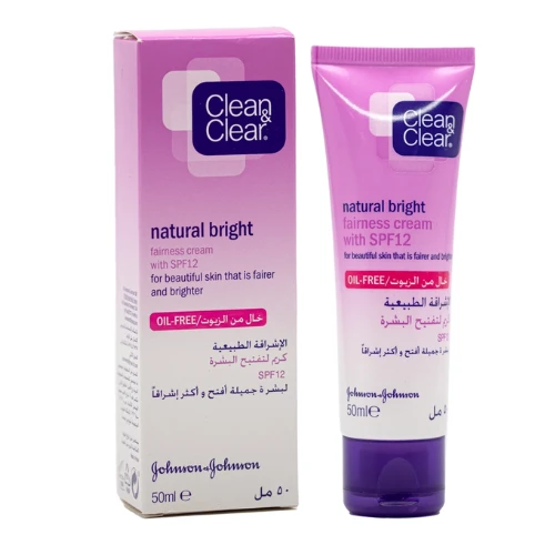 كلين آند كلير كريم مقشر تفتيح وقاية SPF12 - ٥٠ مل