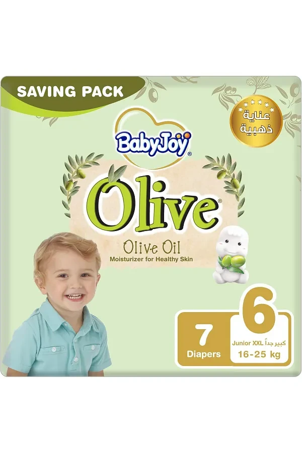بيبي جوي حفاضات (6) بزيت الزيتون 7 حفاضة