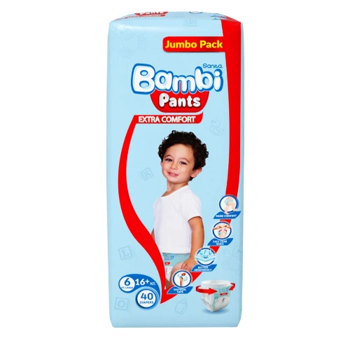 بامبي كلوت (6) عبوة جامبو  40 قطعة