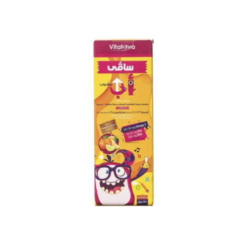 مشروب سافي أب فيتامين د و أوميجا 3 بنكهة البرتقال والليمون - 150 مل