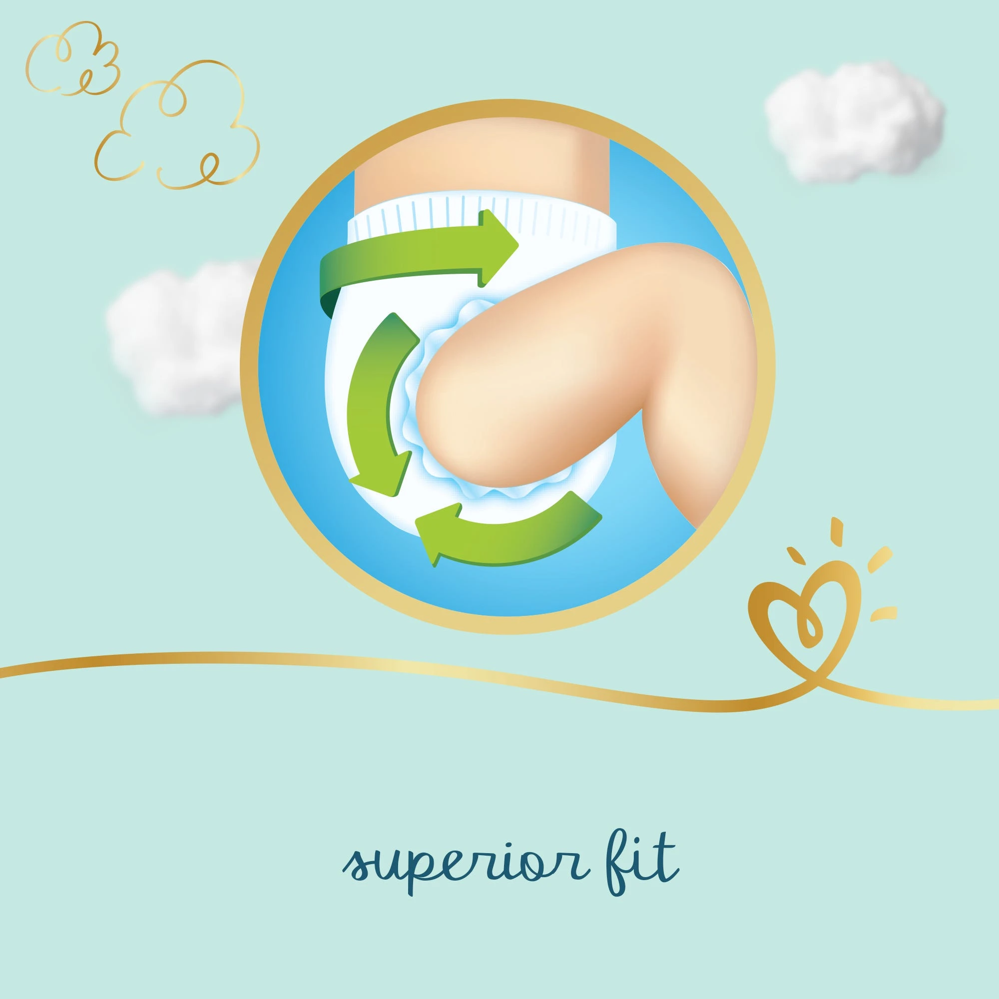 بامبرز حفاضات عناية مميزة مقاس 2 المولود الجديد 3-8 كجم 46 قطعة