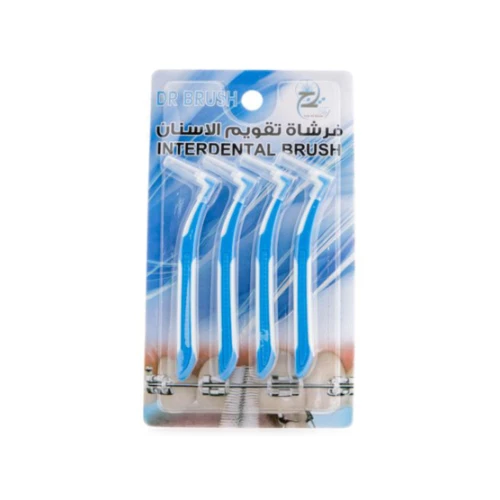 دكتور بروش فرشاة التنظيف للتقويم وبين الأسنان - 4 قطع