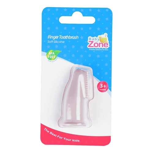 قطعة سيليكونية لتنظيف لثة وأسنان الأطفال من بيبي زون