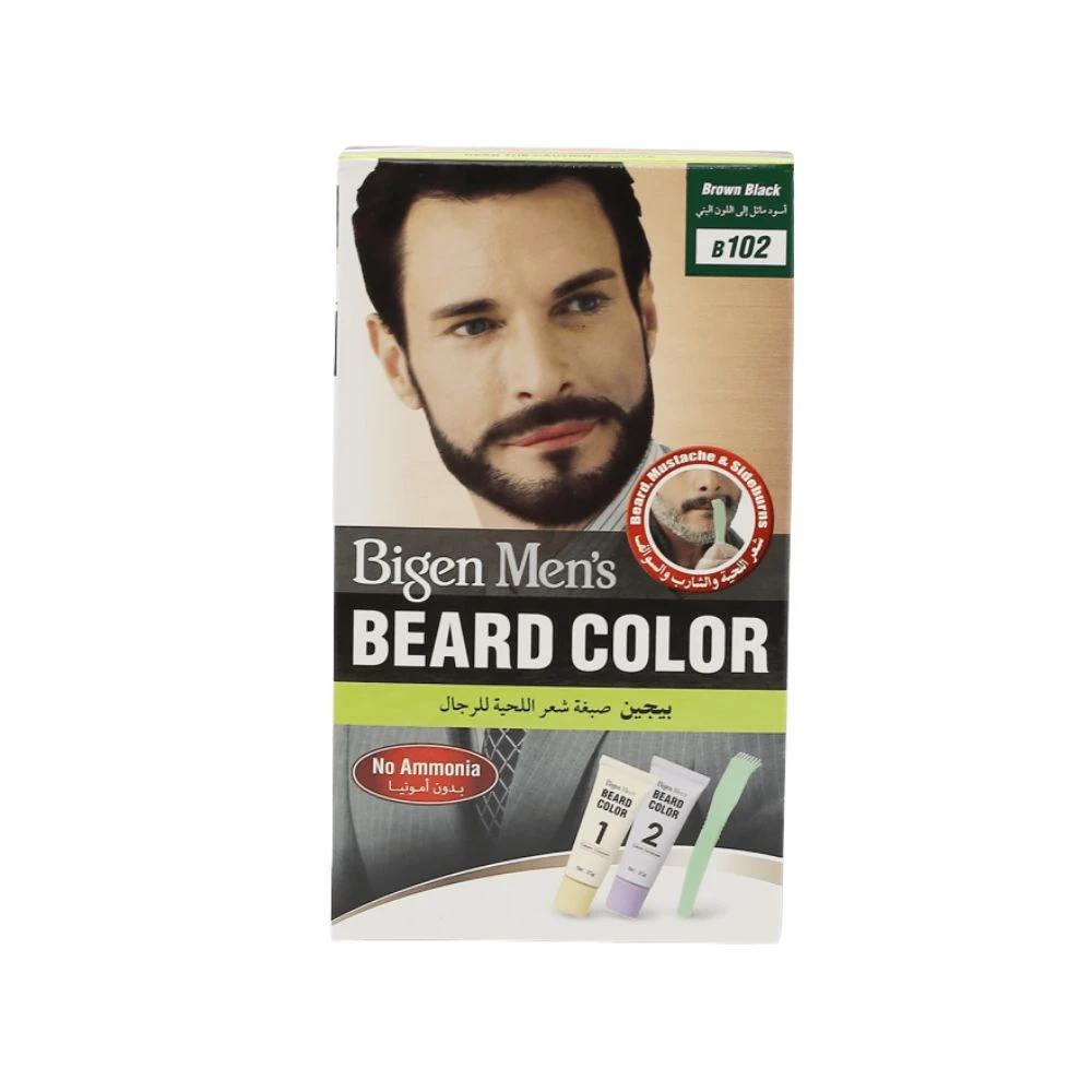 صبغ اللحية من بيجن للرجال باللون الأسود المائل للبني بيى رقم 102
