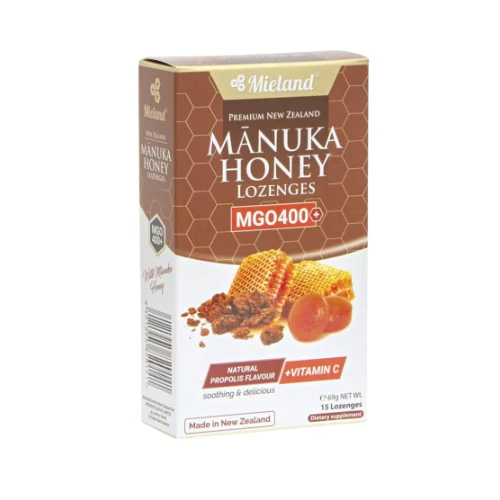 اقراص عسل المانوكا وفيتامين سي والعكبر 15 حبه