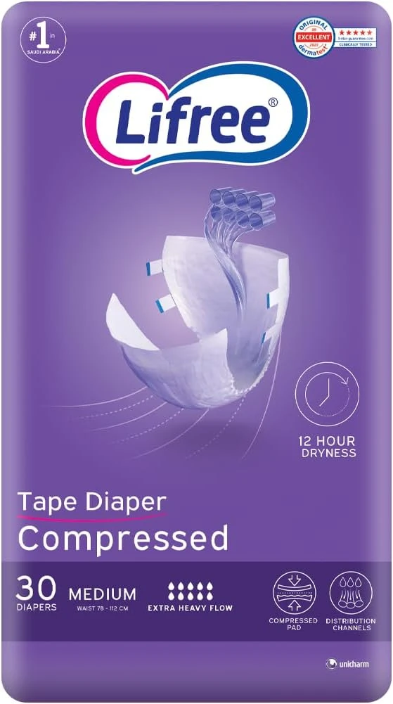 ليفري حفائظ لكبار السن وسط - 30 قطعة