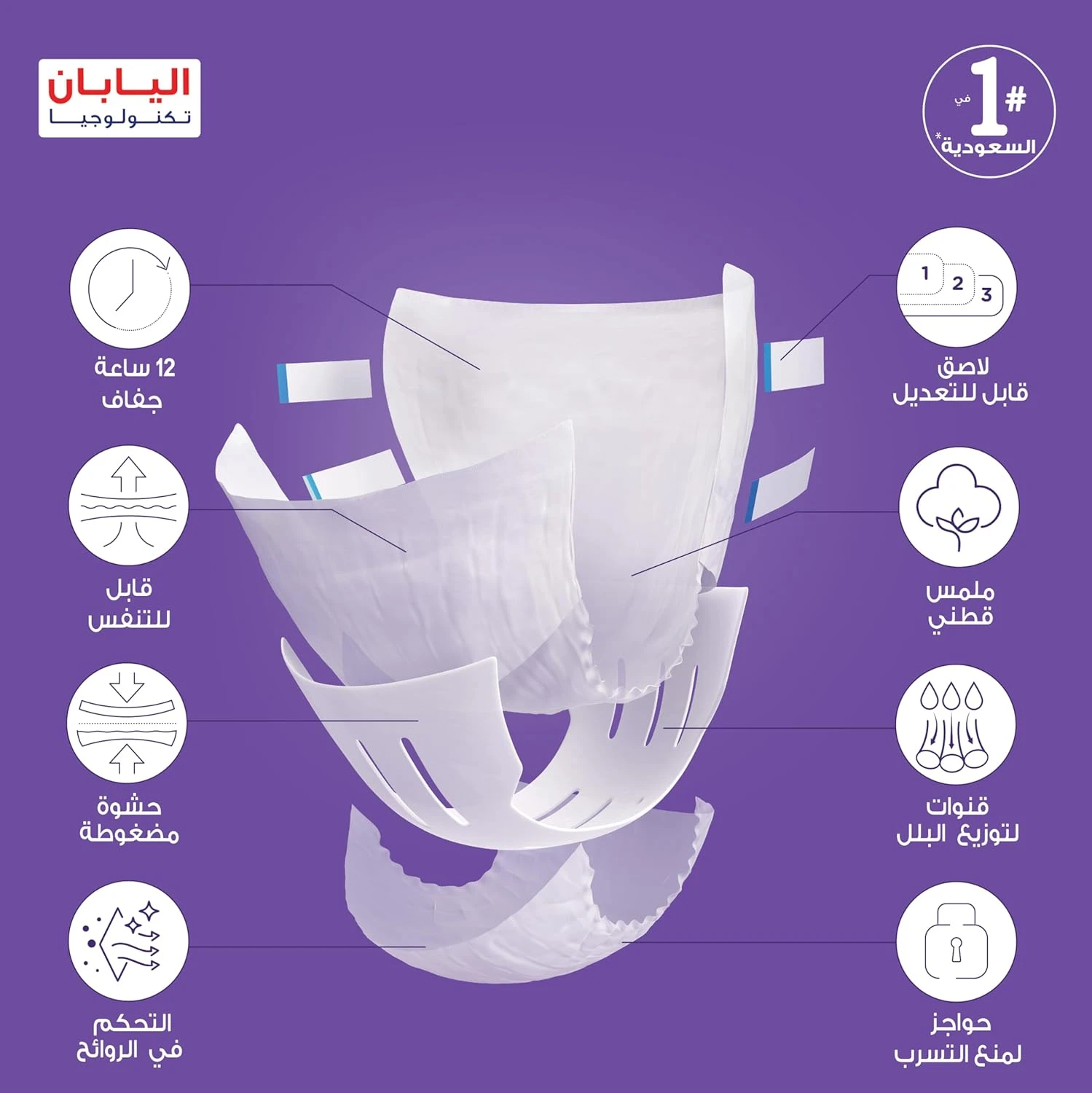 ليفري حفائظ لكبار السن وسط - 30 قطعة
