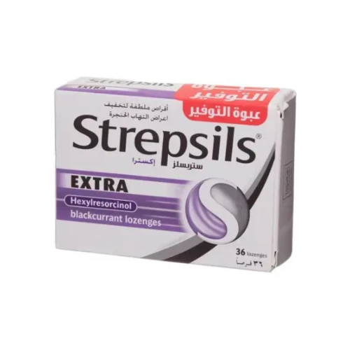 ستربسلز اكسترا استحلاب بالكشمش 36 قرص