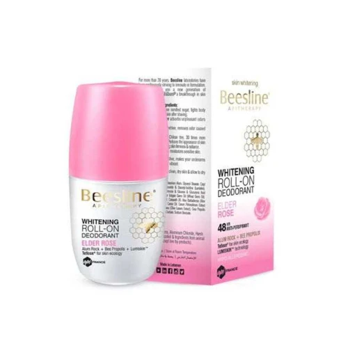 بيزلين رول اون مزيل الرائحة لتفتيح البشرة عطر الورد - 50 مل