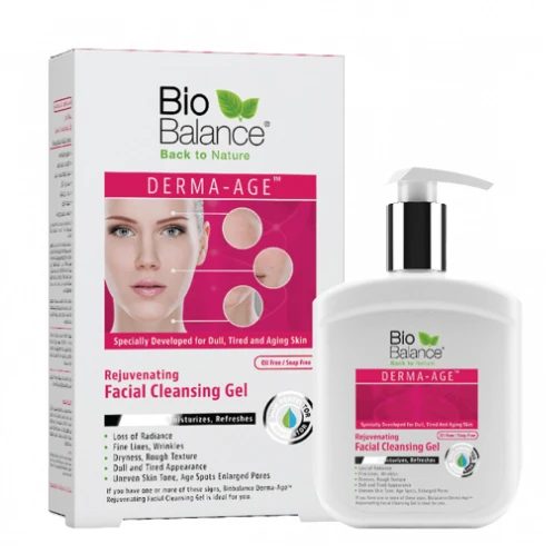 جل غسول للوجه بيو بالانس ديرما أيج مخصص للبشرة الباهتة والمرهقة  250 مل