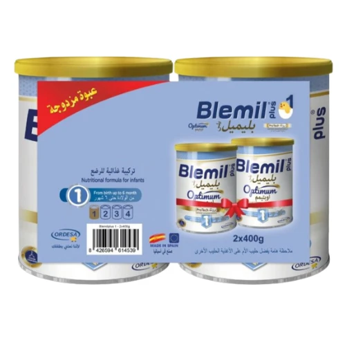 بليميل بلس (1) اوبتيمم بروتك عبوة مزدوجة 2*800-جم