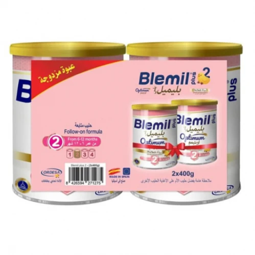 بليميل بلس (2) اوبتيمم بروتك عبوة مزدوجة 2*800-جم