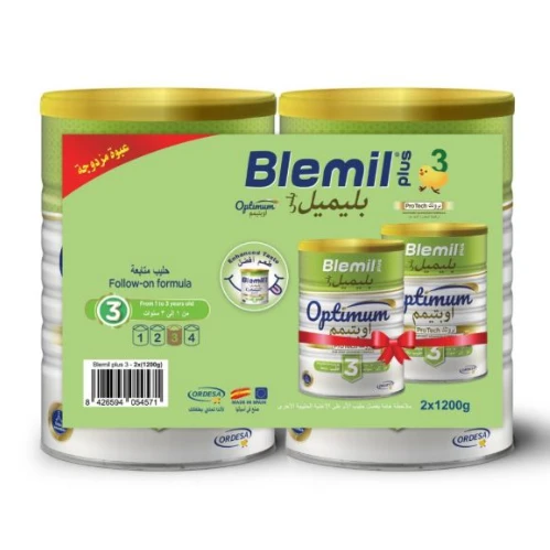بليميل بلس (3) اوبتيمم بروتك عبوة مزدوجة 2*1200-جم