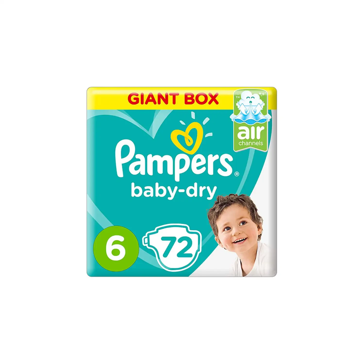 بامبرز حفاضات (6) صندوق التوفير العملاق 72 حفاضة