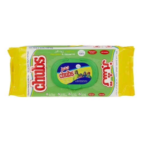 تشبز مناديل مبللة بزبدة الشيا وزيت اللوز من - 40 قطعة