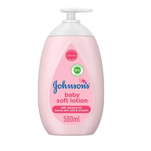لوشن للجسم من جونسون للاطفال ناعم بزيت جوز الهند 500 مل