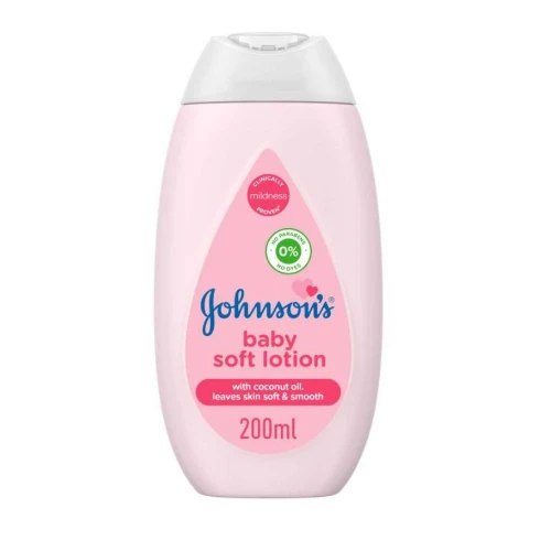 لوشن للجسم من جونسون للاطفال ناعم بزيت جوز الهند 200 مل
