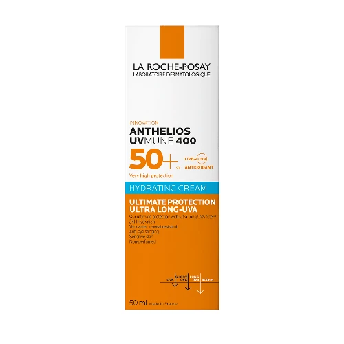 لاروش بوزيه أنثيليوس يوفي ميون 400 واقي شمس كريم مرطب SPF 50+ 50 مل