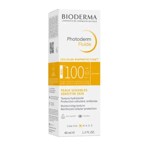 بيوديرما فوتوديرم واقى شمس سائل ماكس ناتشورال بمعامل حماية 100 40 مل