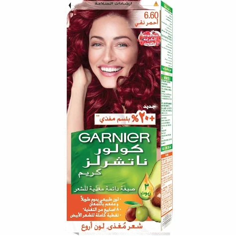 جارنير صبغة شعر كولور ناتشرلز لون أحمر نقي 6.60 - 1 عبوة