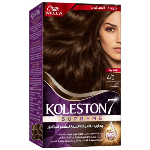 ويلا، كوليستون صبغة شعر، لون بني متوسط رقم 4/0 - 1 عبوة