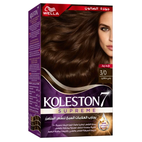 ويلا، كوليستون صبغة شعر، لون بني غامق رقم 3/0 - 1 عبوة