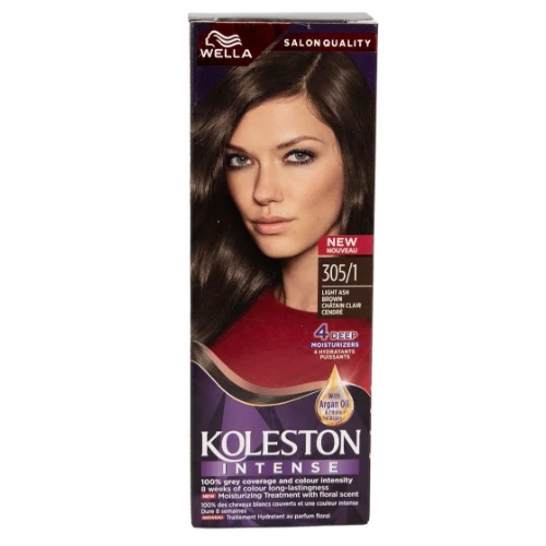 ويلا، كوليستون، صبغة شعر، بني رمادي فاتح رقم 305/1 - 1 عبوة
